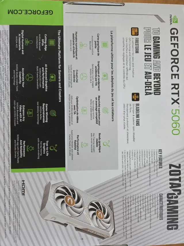 Zona Gaming RTX 5060 white(blanc) 8g - Photo 2