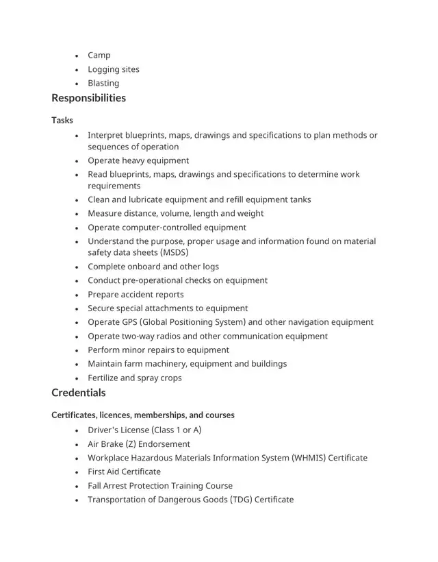 Heavy equipment operator - Photo 2