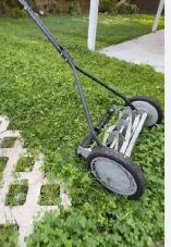 Manual push lawn mower (no gas, no electric)