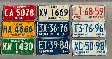 1960s License Plates