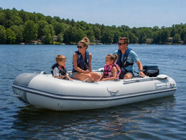 12ft Inflatable Boat perfect for Fishing & Cottage Special Deal - Photo 3