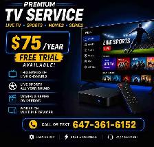 Premium Private Live TV Streaming,Free Trial!