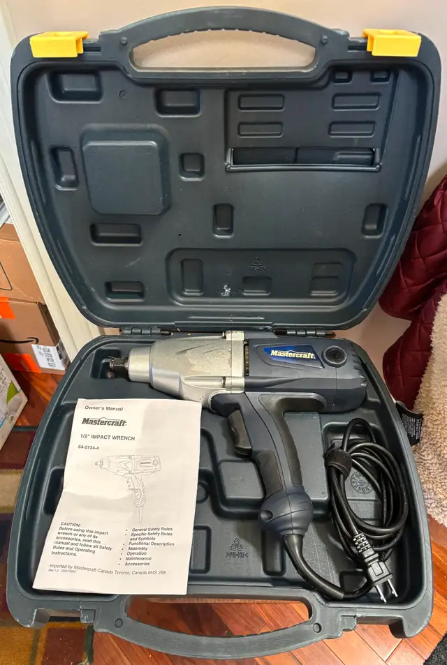Mastercraft 1/2' Impact Wrench   Maximum Deep Impact Socket Set - Photo 2