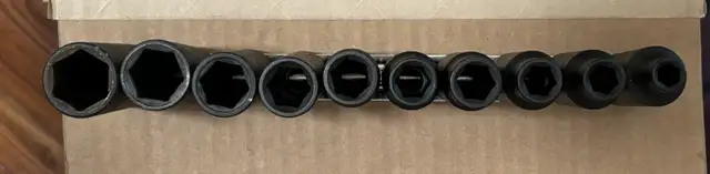 Mastercraft 1/2' Impact Wrench   Maximum Deep Impact Socket Set - Photo 9