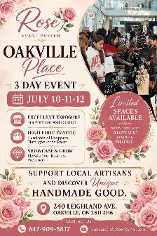‏vendors wanted Oakville Place marketing