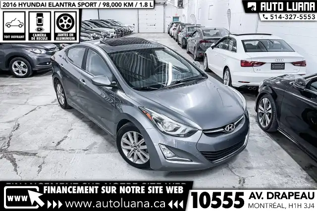 2016 HYUNDAI Elantra Sport TOIT/MAGS/CAMERA/BLUETOOTH/98,000km - Photo 5