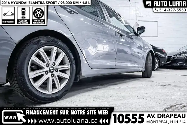 2016 HYUNDAI Elantra Sport TOIT/MAGS/CAMERA/BLUETOOTH/98,000km - Photo 11