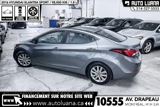 2016 HYUNDAI Elantra Sport TOIT/MAGS/CAMERA/BLUETOOTH/98,000km - Photo 13