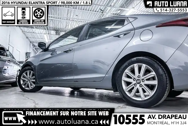 2016 HYUNDAI Elantra Sport TOIT/MAGS/CAMERA/BLUETOOTH/98,000km - Photo 14