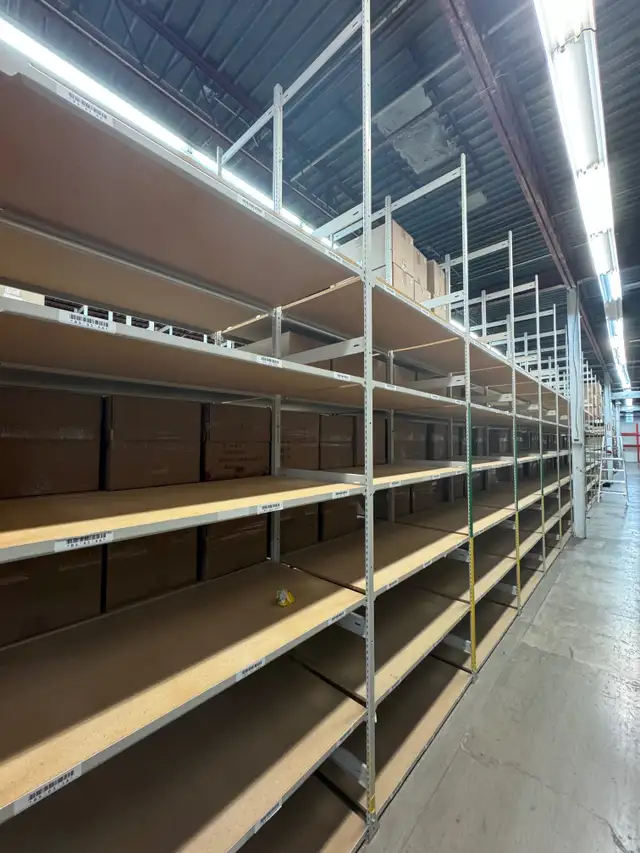 Used industrial shelving  6' & 12' tall / 24'deep  x 46' wide - Photo 9