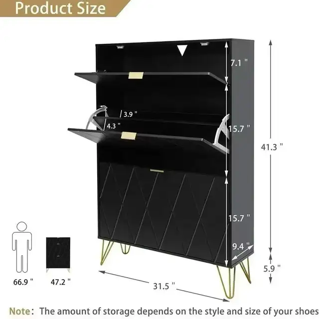 Brand New Modern Shoe Storage Cabinet Long weekend Special $69 - Photo 7
