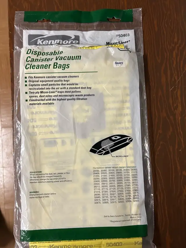 FREE Vacuum Bags