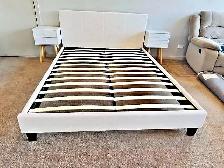 Queen Bed Frame, Modern Full Bed Frame With Strong Support COD