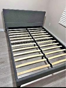 Queen Size Bed Frame, Stylish Bed Frame Double Bedroom Furniture - Photo 2
