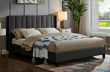 Queen Size Bed Frame, Stylish Bed Frame Double Bedroom Furniture - Photo 5
