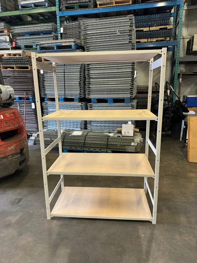 Used industrial shelving  units - 24' deep x 46' wide x 6' tall