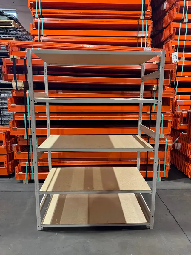 Used industrial shelving  units - 24' deep x 46' wide x 6' tall - Photo 4
