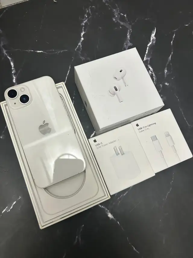 iPhone 14 256gb Airpods/Adapter/Delivery