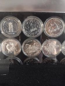 1971 to 1997 Canadian silver dollar collection 27 unc coins - Photo 4