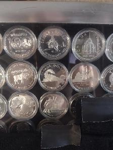 1971 to 1997 Canadian silver dollar collection 27 unc coins - Photo 5