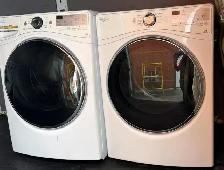 Washer Dryer Set - 27 Whirlpool 4.5 / 7.4 Cu ft - Front Load