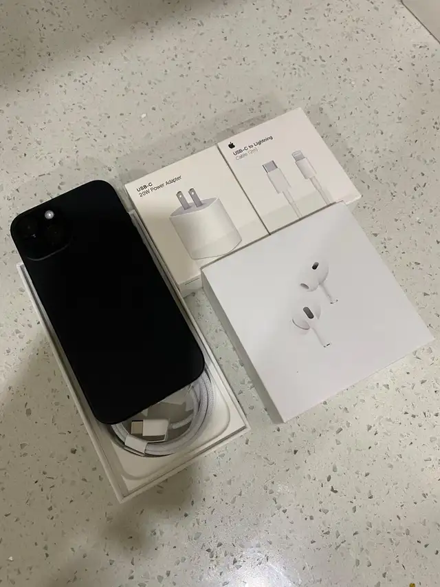 iPhone 15 256gb Airpods Package/Delivery - Photo 2
