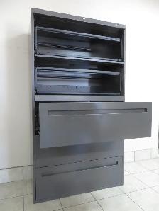 5 Drawers Lateral Metal Filing Cabinets, Lock and Key - Photo 3
