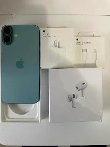 iPhone 16 plus 128gb Airpods Pkg/Delivery