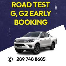 ROAD TEST ASAP-URGENT G2,G BOOKING, DRIVE CLASSES