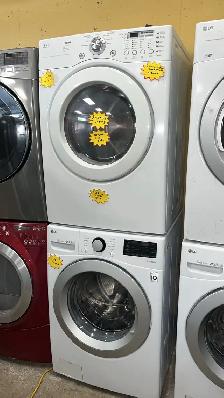 LG 27" Stackable Washer and Dryer-30-Day Warranty