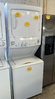 GE Stacked 27" Big Capacity Laundry-30-Day Warranty
