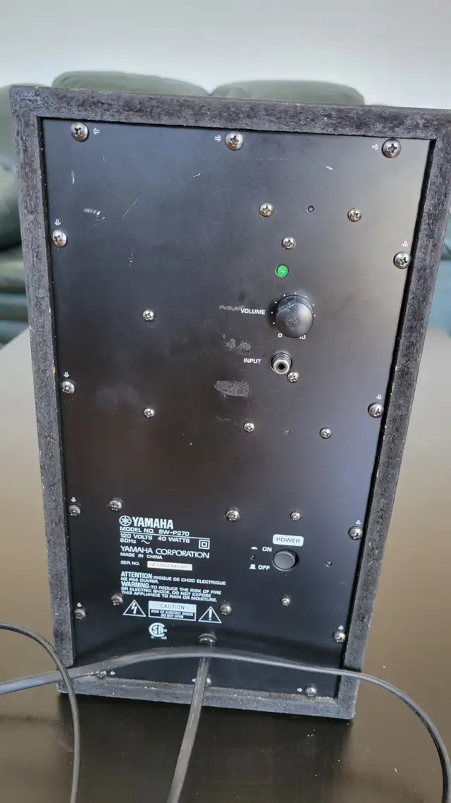 Yamaha Subwoofer amplifié - Photo 5