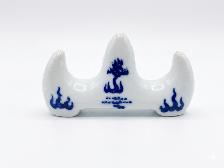 Blue and White Ceramic Brush Rest,$9.