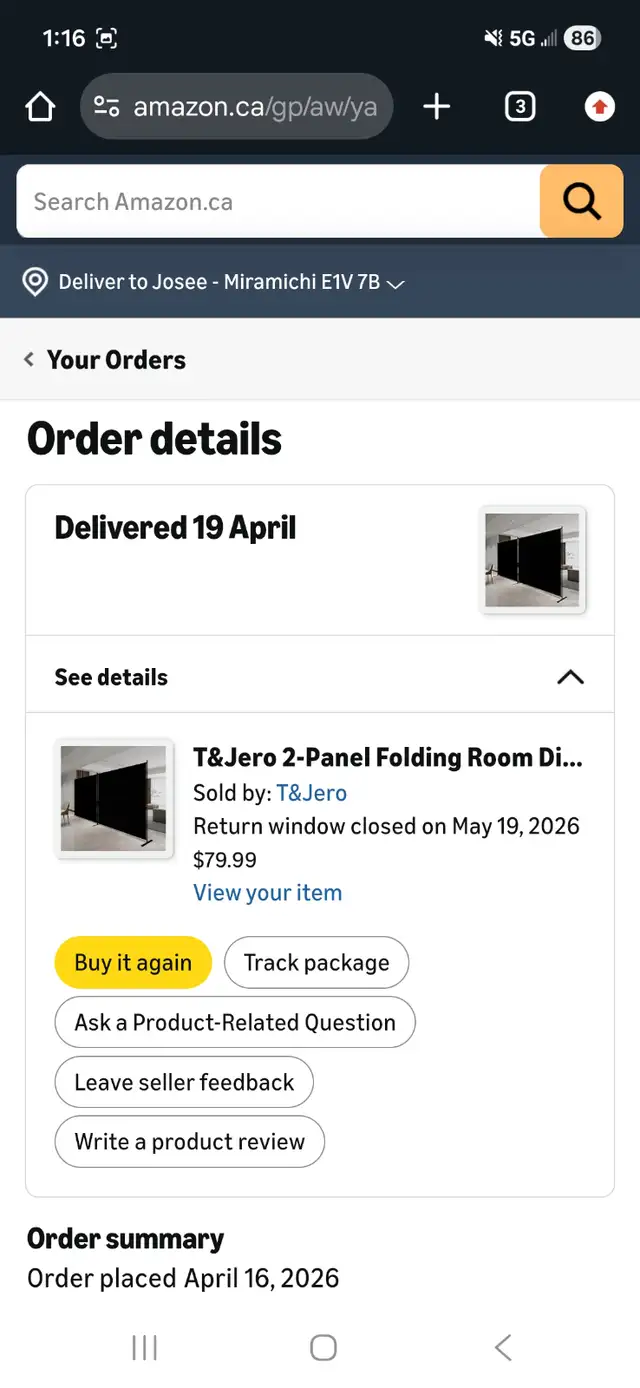 Two privacy panels black new havent used it