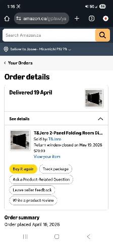 Two privacy panels black new havent used it