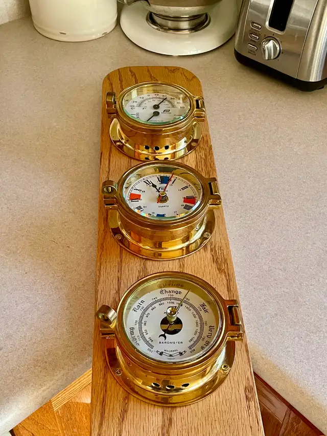 Set of 3, solid brass portal instruments - Photo 5