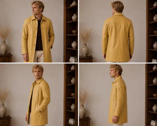 Men’s Premium Leather Jacket - Photo 5
