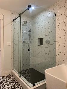 SHOWER GLASS DOORS SHOWER ENCLOSURES GLASS BATHTUB SLIDING GLASS