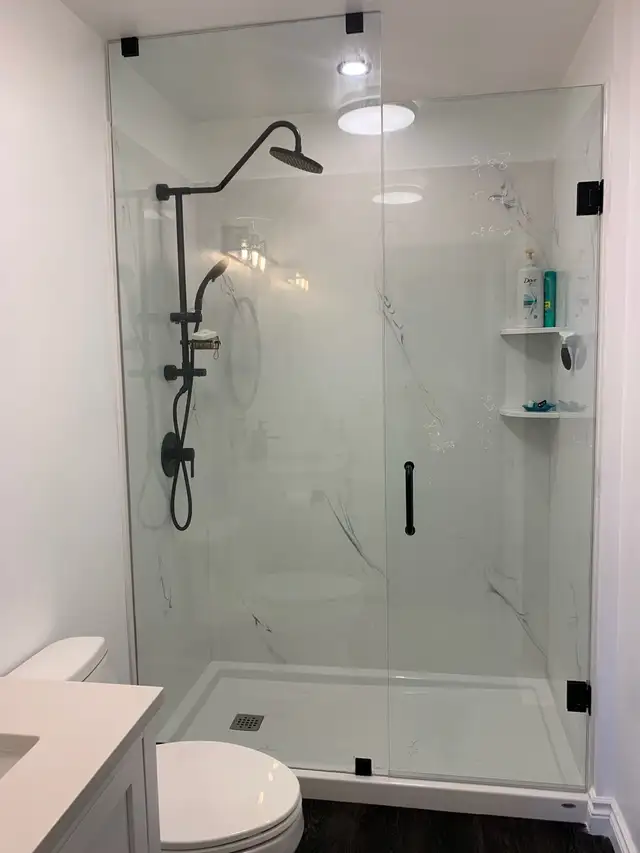 SHOWER GLASS DOORS SHOWER ENCLOSURES GLASS BATHTUB SLIDING GLASS - Photo 6