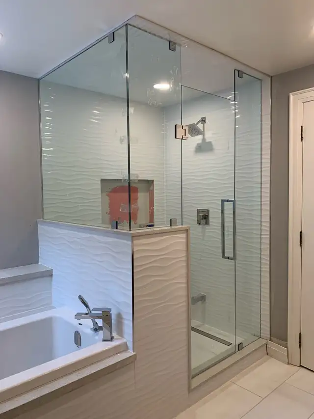 SHOWER GLASS DOORS SHOWER ENCLOSURES GLASS BATHTUB SLIDING GLASS - Photo 7