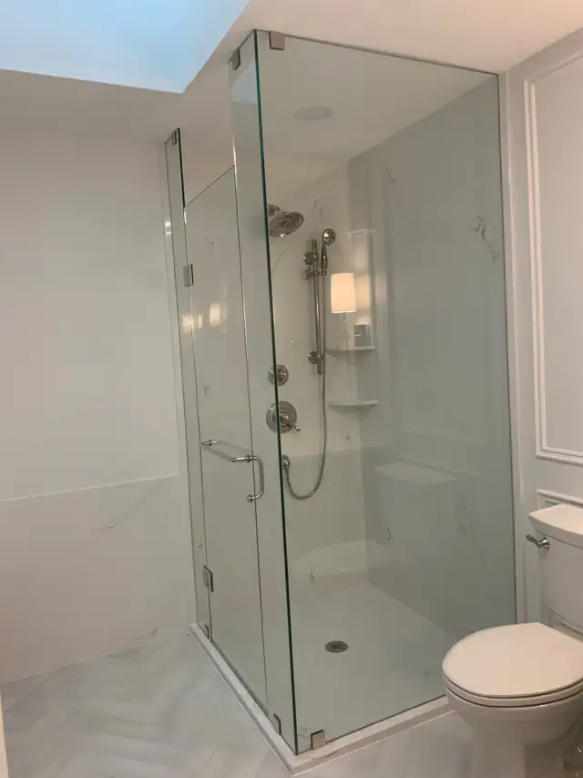 GLASS SHOWER ENCLOSURES DOORS OFFICE GLASS PARTITION RAILING ETC - Photo 6