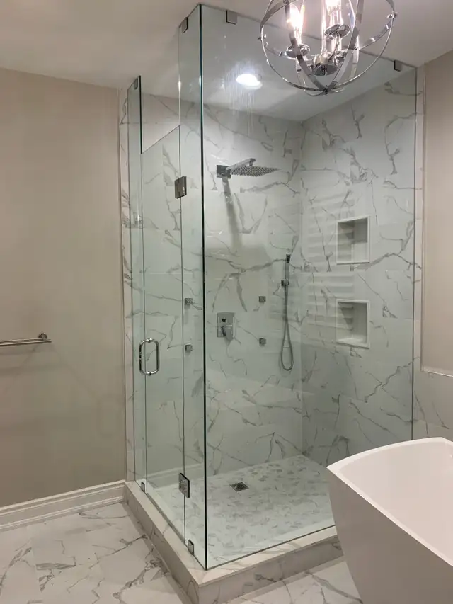GLASS SHOWER ENCLOSURES DOORS OFFICE GLASS PARTITION RAILING ETC - Photo 7