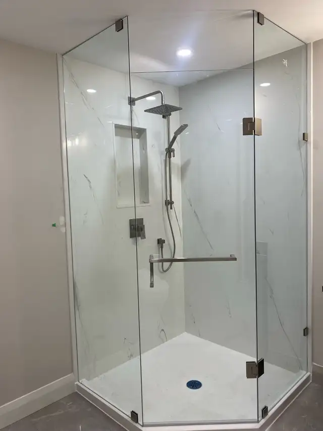 CUSTOM SHOWER GLASS ENCLOSURES SHOWER DOORS BATHTUB GLASS SLIDER - Photo 4