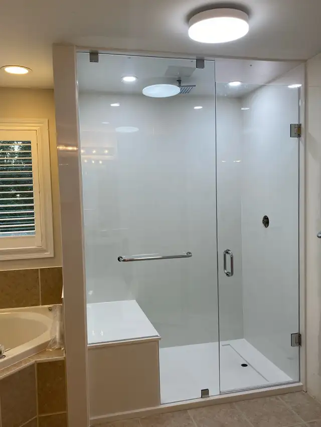 CUSTOM SHOWER GLASS ENCLOSURES SHOWER DOORS BATHTUB GLASS SLIDER - Photo 7