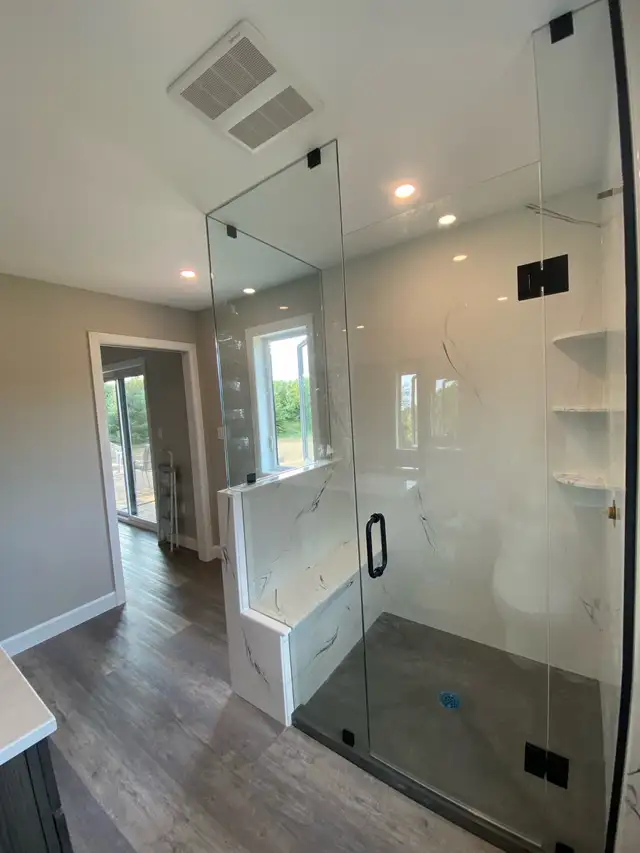 CUSTOM SHOWER GLASS ENCLOSURES SHOWER DOORS BATHTUB GLASS SLIDER - Photo 8