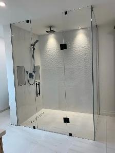 FRAMELESS SHOWER GLASS ENCLOSURES SHOWER DOORS GLASS PARTITIONS
