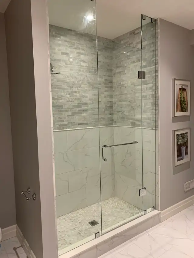 FRAMELESS SHOWER GLASS ENCLOSURES SHOWER DOORS GLASS PARTITIONS - Photo 2