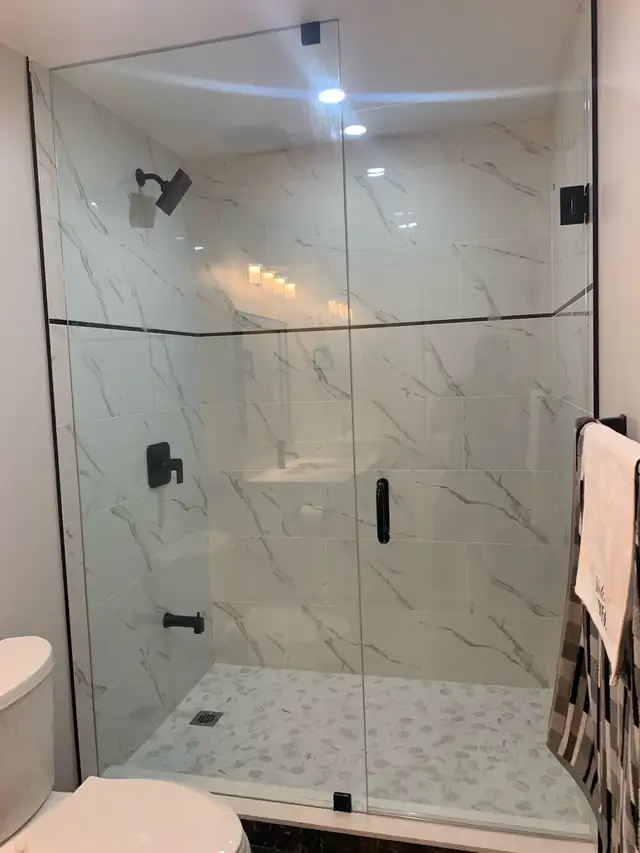 FRAMELESS SHOWER GLASS ENCLOSURES SHOWER DOORS GLASS PARTITIONS - Photo 3