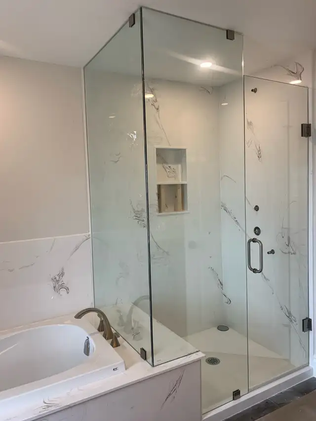 FRAMELESS SHOWER GLASS ENCLOSURES SHOWER DOORS GLASS PARTITIONS - Photo 8