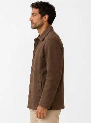 Men’s Premium Brown Leather Jacket - Photo 2